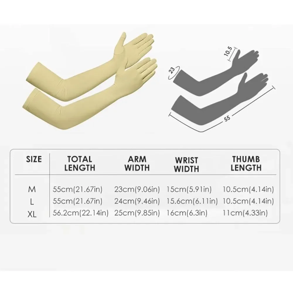 Gloves Women Formal Yellow XL UV Protect Touchscreen UPF 50 Driving Cooling E1